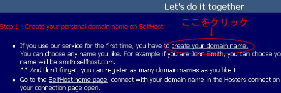 hcreate your domain namehNbN